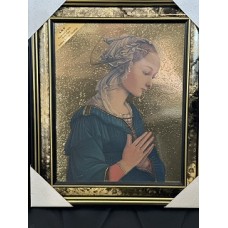 RELIGIOUS TIMBER FRAME MOTHER MARY [MADE IN ITALY]